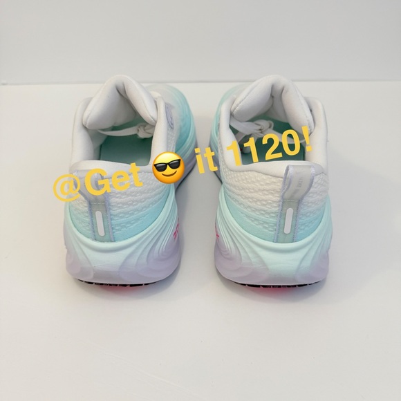 Nike Vomero Plus Women's Road Running Shoes White Blue Pink Glacier IM6682-159 - Picture 6 of 11